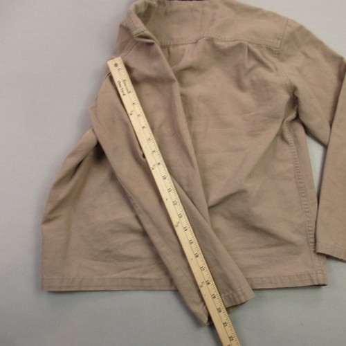 Vans Jacket Girls XL Snap Button Front Pockets Long Sleeve Lightweight Beige - Picture 9 of 10