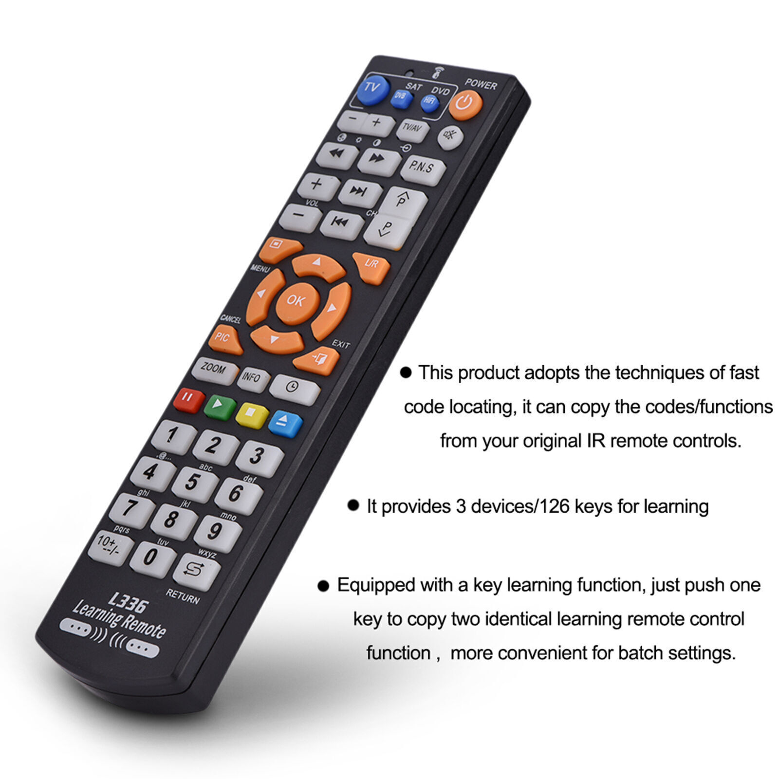 Universal Smart Remote Control Controller With Learning Function For TV CBL DVD