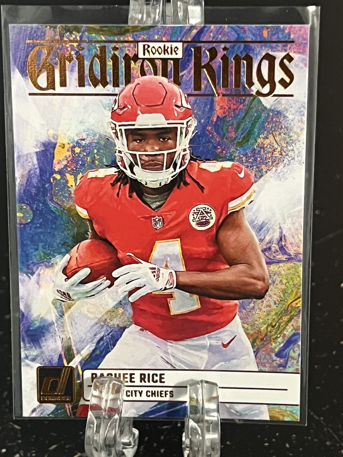 RASHEE RICE-----2023 PANINI-----DONRUSS-----GRIDIRON KINGS------ROOKIE---CHIEFS