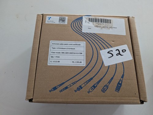 Câble patch fibre blindée extérieur 75 mètres Uniboot LC vers LC avec œil de traction - Photo 7/7