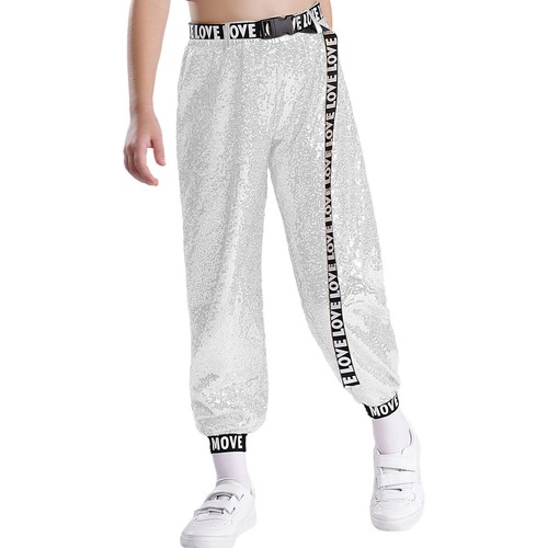Kids Girls Trousers Birthday Pants Dance Leggings Hip Hop Dancewear Jazz Soft - Picture 17 of 68
