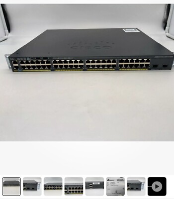 Cisco Catalyst WS-C2960X-48FPD-L 48 Port PoE+ 740W Gigabit Switch 2x 10G SFP+