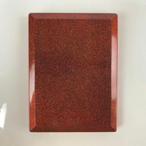 Japanische Harz Lack Replik Deckel Bento Brotdose Vintage Nashiji Orange L200 - Bild 6 von 11