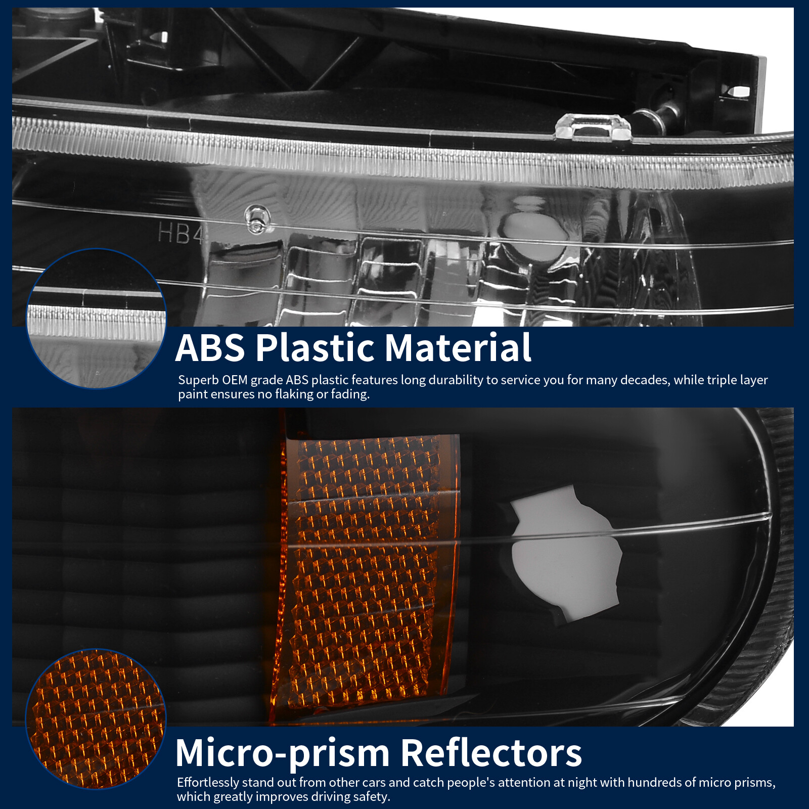 Topline For 99-02 Silverado/00-06 Suburban/Tahoe LED Strip Headlights+Bumper Blk - Foto 6