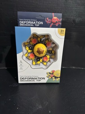 Face Changing Octopus Deformation Mechanical Top   3-in-1 Fidget Toy
