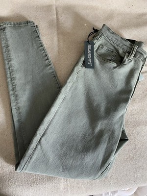 BLANKNYC The Great Jones High-Rise Skinny Jeans Green Denim Cotton, Size 29