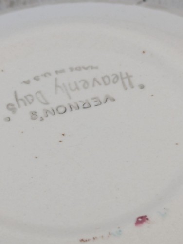 Vintage Set of 4 Vernonware Metlox Heavenly Days 5 1/2" Dessert Bowls MCM - Picture 10 of 10