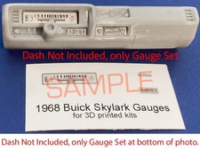 1968 Buick Skylark Gauge Faces For 3d Printed Kitsplease Read Description