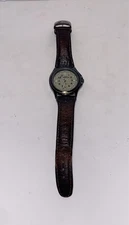 Timex Expedition: Indiglo Watch W/ Leather Band: Some Scratches See Photos