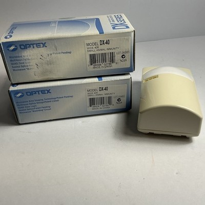3 pc Lot OPTEX DX-40 PASSIVE INFRARED MICROWAVE COMBINATION DETECTOR, WIDE 40 FT