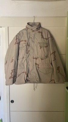 Vintage Alpha Desert Camo M-65 Military Field Jacket XL