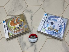 Pokemon HeartGold + SoulSilver for DS--Boxed with 1 Pokewalker + Manuals--PAL