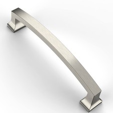 10 Pack 5 Inch 128mm Hole Centers Kitchen Cabinet Handles, Brushed Satin Nic...