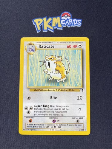 Pokémon TCG Raticate Legendary Collection 61/110 Regular LP. - Picture 1 of 3