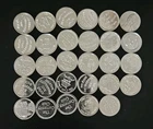 Lot Of 29, 1 Gram .999 Silver Rounds, Various Designs, 1 Ounce Of .999 Silver
