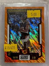 2023 PANINI SCORE - EQUANIMEOUS ST. BROWN #105 ORANGE LASER /655 | CHICAGO BEARS