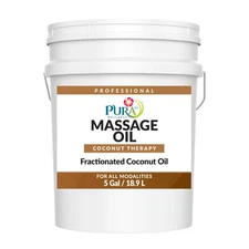 Coconut Therapy 5 Gallon Massage Oil, Coconut Oil, Professional Deep Tissue, ...