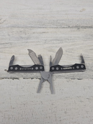 Gerber Clutch Mini Multi Tool Pliers Black Good Condition 