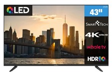 Smart Tech 43QH02V QLED Fernseher 43 Zoll Whale Smart TV 4K UHD HDR TV 2026