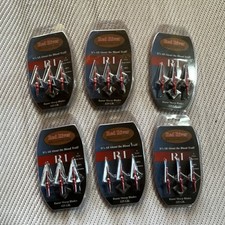 Red River R1 Broadhead 125 Grain Razor Sharp Blades Silver Red Arrowhead 6pk