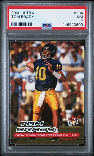 2000 ULTRA #234 TOM BRADY ROOKIE RC PSA 7
