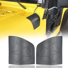 Cowl Body Armor Cover Corner Guards in Matte Black for 1997-2006 Jeep TJ Wrangle