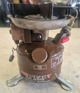 Poêle De Camping Coleman 400A Peak 1 - 1 Brûleur, Essence, Léger, Vert, Occasion Très Bon état
