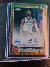 2022-23 Topps Chrome OTE MATT BEWLEY Auto Gold Wave Refractor 39/50 CA-MBE2