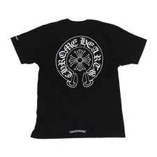 CHROME HEARTS Horseshoe print T-shirt mens black A