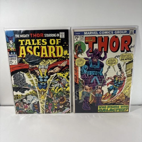 Marvel Comics Thor 1968 Comic Book Lot Of 2 Vintage Silver Era