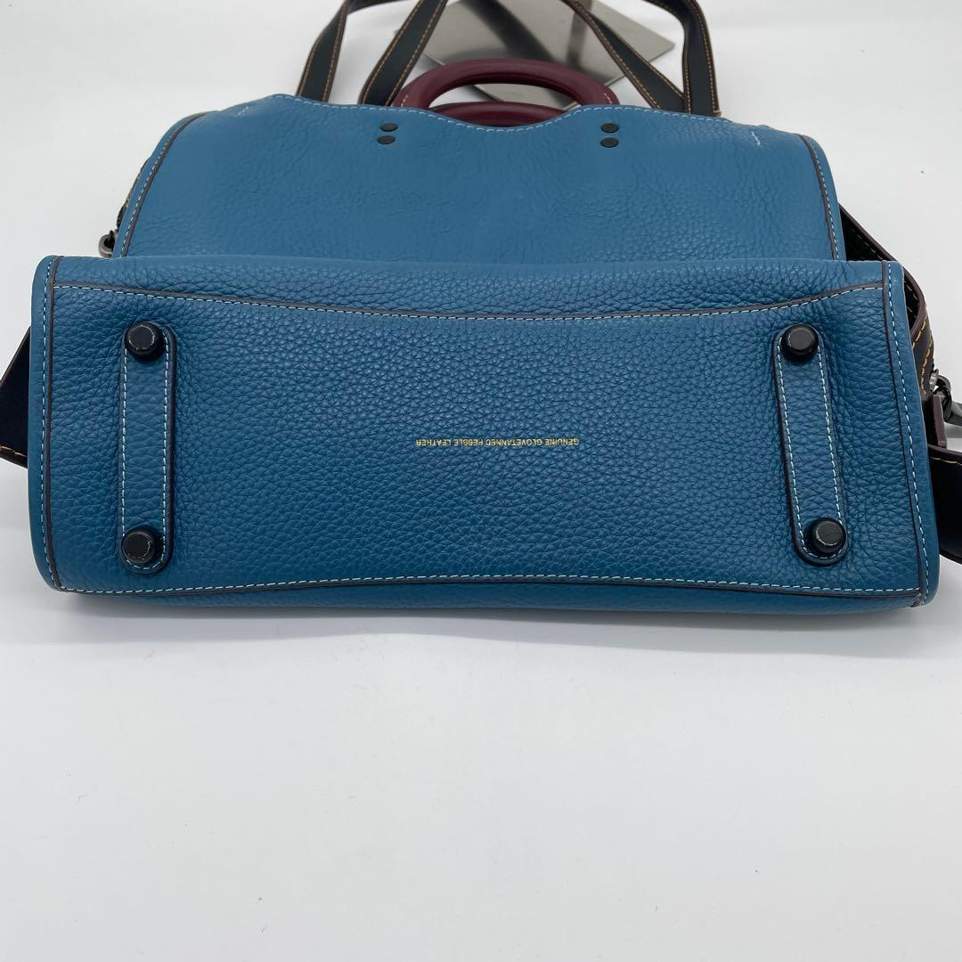 COACH Rogue NASA Collaboration Patch Leather Top Handle Shoulder