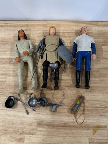 1960s Johnny West Marx Figure Mixed Lot Of 3