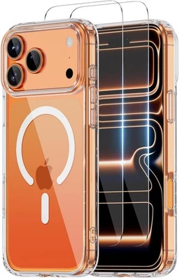 MAGSAFE TPU HANDY SCHUTZ HÜLLE FÜR APPLE IPHONE 17 16 15 14 13 12 Hülle / 2x 9H Glas für iPhone 17 16 15 14 13 12 11 Pro Max MagSafe Schutz Case