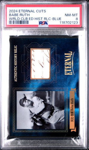 2024 Eternal Cuts Babe Ruth Authentic History Relic /75