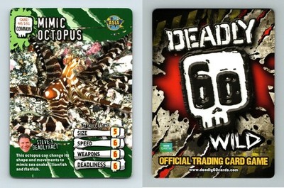 Mimic Octopus #46/161 Deadly 60 Wild 2008 Common TCG Card