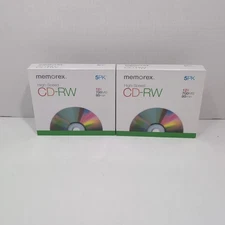 Memorex High Speed CD-RW Discs 5-Pack 12x / 700MB / 80 Min. NEW 2 AVAILABLE 