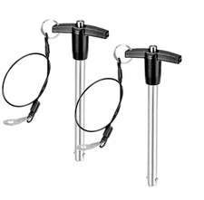 Stainless Steel T - Handle Quick Release Ball Locking Pin with with Lanyard C...
