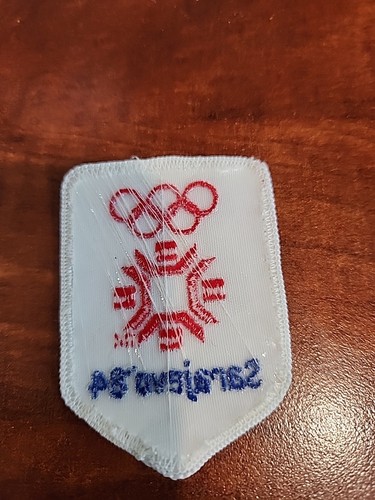 Vintage Patch 1984 Olympic Games Sarajevo Bosnia See pictures. Free Shipping - Picture 2 of 2