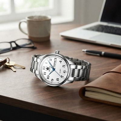 Fashion-Forward Water-Resistant Men's Watch - Perfect Gift for Any Occasion
