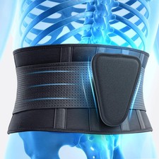Plus Size Back Brace for Lower Back Pain Relief 4XL, Unisex Lumbar Support Be...