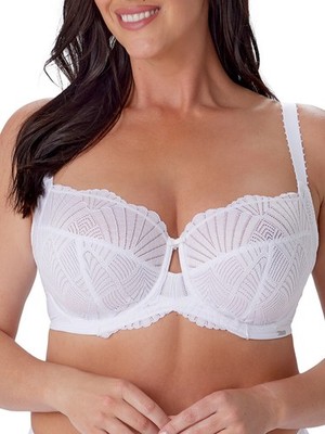 Berlei Sublime Spitzen-BH mit seitlichem Halt Vollschale weiß Spitze Dessous