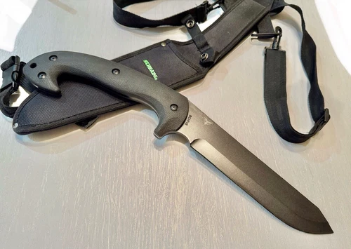 Schrade SCHF43 "Jess-X" Chris Tanner Knife Early Model Saber Grind 9" Blade