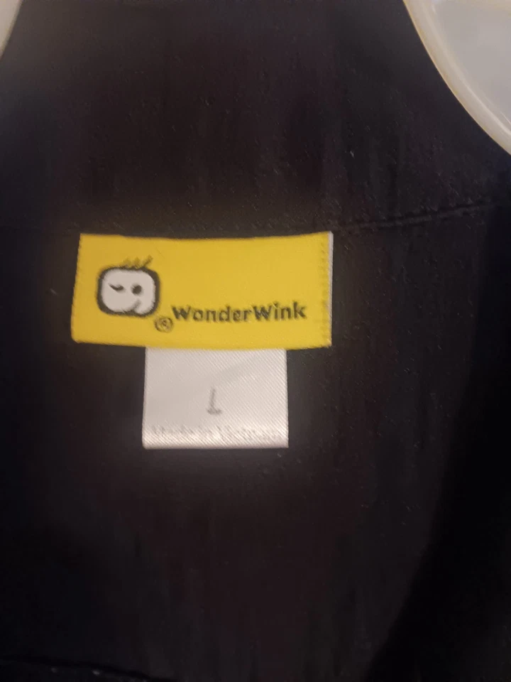 Chaqueta Médica Wonderwink Negra Talla Grande Foto 3 de 3