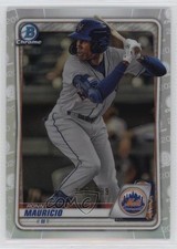 2020 Bowman Chrome Prospects Refractor 200/499 Ronny Mauricio #BCP-28 4d3