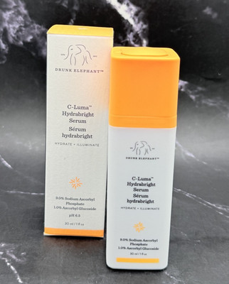 Drunk Elephant C-Luna Hydrabight Serum Hydrate+Iluminate - 1 oz / 30Ml  In Box -