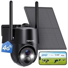 4G LTE Cellular Solar Security Camera Wireless Outdoor, No WiFi Solar Powered...