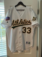 Jose Canseco 1997 Vintage Authentic Oakland A's Russell Athletic MLB Jersey 48 X