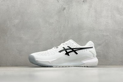 ASICS GEL-RESOLUTION 9 White Black 1041A330-100 Men's Size 4-11.5