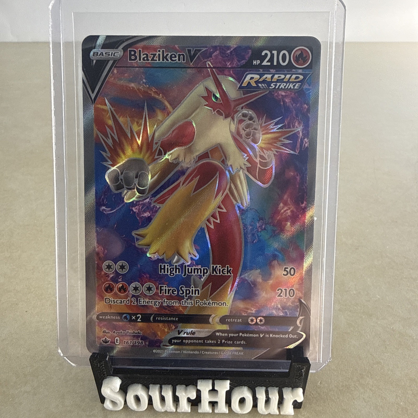 Pokémon TCG Blaziken v 161/198 Chilling Reign Ultra Rare Card NM Condition