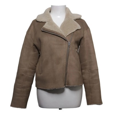 Zara Basic Outerwear, Shearling Jacke, Damen, Größe: S, Beige #5cn